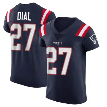 Men's Marcellas Dial Jr. New England Patriots Elite Navy Team Color Vapor Untouchable Jersey