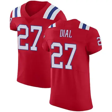 Men's Marcellas Dial Jr. New England Patriots Elite Red Vapor Untouchable Alternate Jersey