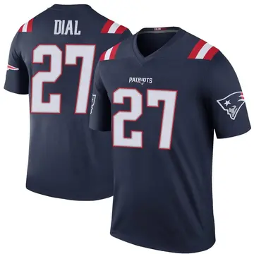 Men's Marcellas Dial Jr. New England Patriots Legend Navy Color Rush Jersey