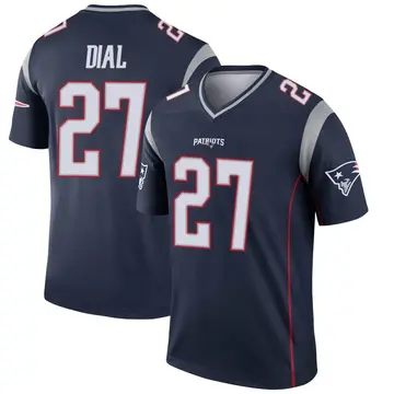 Men's Marcellas Dial Jr. New England Patriots Legend Navy Jersey