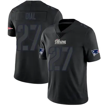 Men's Marcellas Dial Jr. New England Patriots Limited Black Impact Jersey