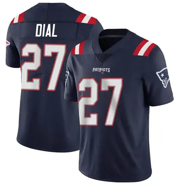 Men's Marcellas Dial Jr. New England Patriots Limited Navy Team Color Vapor Untouchable Jersey