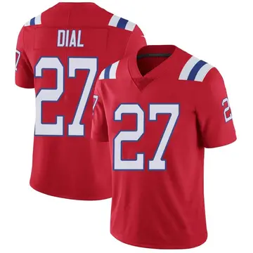 Men's Marcellas Dial Jr. New England Patriots Limited Red Vapor Untouchable Alternate Jersey