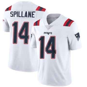 Men's Robert Spillane New England Patriots Limited White Vapor Untouchable Jersey