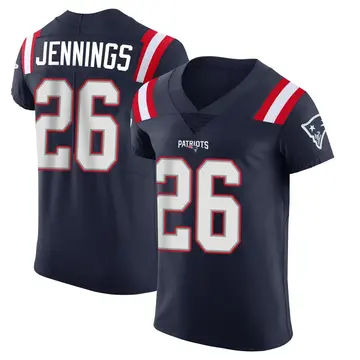 Men's Terrell Jennings New England Patriots Elite Navy Team Color Vapor Untouchable Jersey