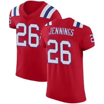 Men's Terrell Jennings New England Patriots Elite Red Vapor Untouchable Alternate Jersey