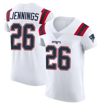 Men's Terrell Jennings New England Patriots Elite White Vapor Untouchable Jersey
