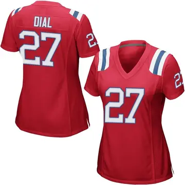 Women's Marcellas Dial Jr. New England Patriots Game Red Alternate Jersey