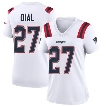 Women's Marcellas Dial Jr. New England Patriots Game White Jersey