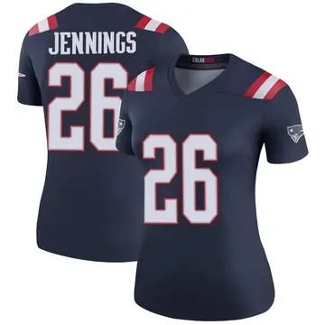 Women's Terrell Jennings New England Patriots Legend Navy Color Rush Jersey