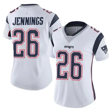 Women's Terrell Jennings New England Patriots Limited White Vapor Untouchable Jersey