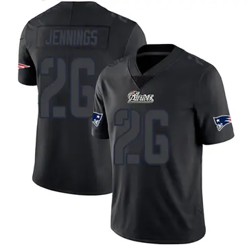 Youth Terrell Jennings New England Patriots Limited Black Impact Jersey