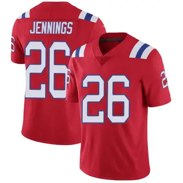 Youth Terrell Jennings New England Patriots Limited Red Vapor Untouchable Alternate Jersey