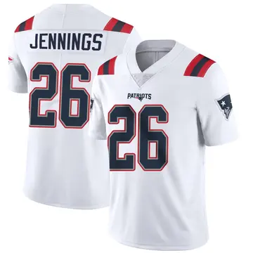 Youth Terrell Jennings New England Patriots Limited White Vapor Untouchable Jersey