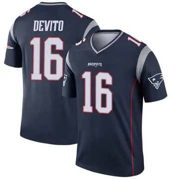 Youth Tommy DeVito New England Patriots Legend Navy Jersey
